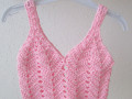 Háčkovaný dívčí top, tílko