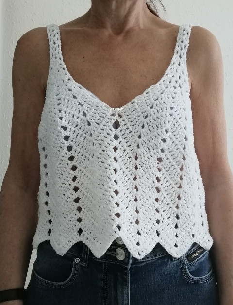 Háčkovaný dámský top letní bavlna ženy bílá top léto háčkované akryl tílko dámské crochet 