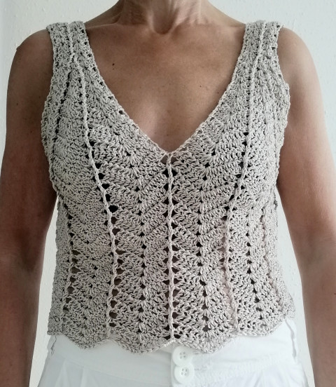 Háčkovaný dámský top letní bavlna ženy přírodní top léto háčkované tílko dámské bolerko režná viskoza crochet crop top 