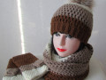 Čepice, nákrčník + bezprsťáky
