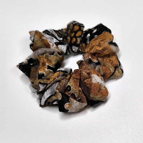 KRAJKOVÁ GUMIČKA DO VLASŮ vlasy ozdoba gumička látková do vlasů 