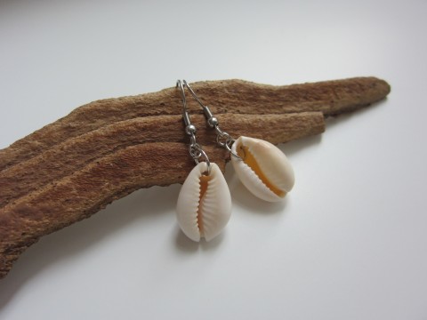 náušnice Vzpomínka - mušle - nerez šperk moře náušnice mušle nerez vzpomínka slonová kost 