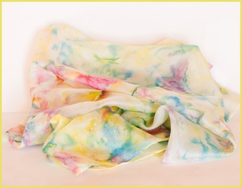 Kvetení - žluté hedvábí jemnost elegance 