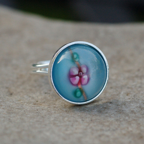 Prsten kytičkový nebeský květina květinka kytička kytka 