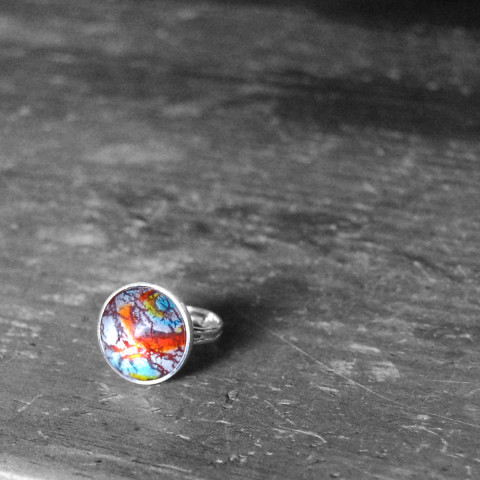 Prsten Lenny paví páv 