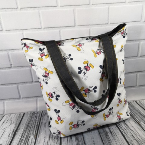Nákupní taška mickye puntík ekologie hořčicová džínovina nákupní taška mickye mouse 