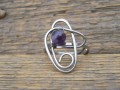 Prstýnek s kuličkou ametystu