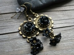 Čtyřlístkové náušnice - S.Steel