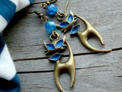 Čtyřlístkové náušnice - S.Steel