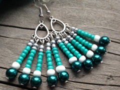 Čtyřlístkové náušnice - S.Steel