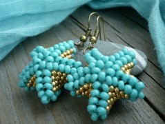 Čtyřlístkové náušnice - S.Steel