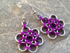 Čtyřlístkové náušnice - S.Steel