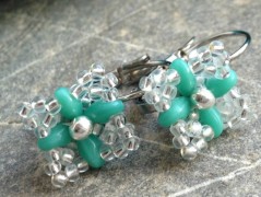 Čtyřlístkové náušnice - S.Steel