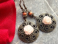 Čtyřlístkové náušnice - S.Steel