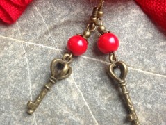 Čtyřlístkové náušnice - S.Steel