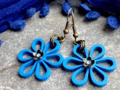 Čtyřlístkové náušnice - S.Steel