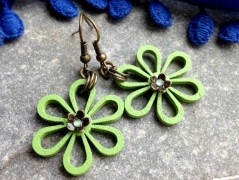 Čtyřlístkové náušnice - S.Steel