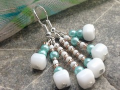 Čtyřlístkové náušnice - S.Steel