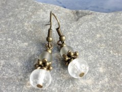 Čtyřlístkové náušnice - S.Steel