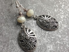 Čtyřlístkové náušnice - S.Steel