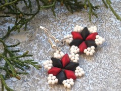 Čtyřlístkové náušnice - S.Steel