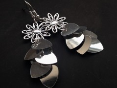 Čtyřlístkové náušnice - S.Steel