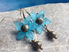 Čtyřlístkové náušnice - S.Steel