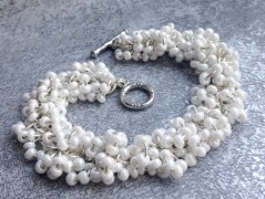 Čtyřlístkové náušnice - S.Steel