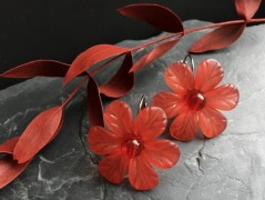 Čtyřlístkové náušnice - S.Steel