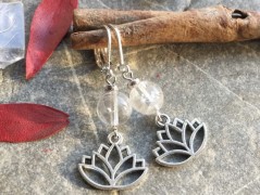 Čtyřlístkové náušnice - S.Steel