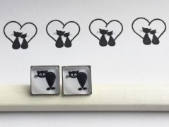 Čtyřlístkové náušnice - S.Steel