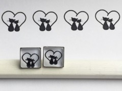 Čtyřlístkové náušnice - S.Steel