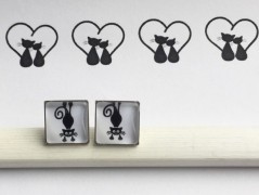 Čtyřlístkové náušnice - S.Steel