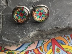 Čtyřlístkové náušnice - S.Steel