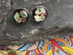 Čtyřlístkové náušnice - S.Steel