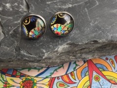 Čtyřlístkové náušnice - S.Steel