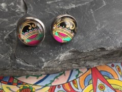 Čtyřlístkové náušnice - S.Steel