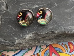 Čtyřlístkové náušnice - S.Steel