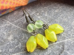 Čtyřlístkové náušnice - S.Steel