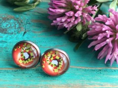 Čtyřlístkové náušnice - S.Steel