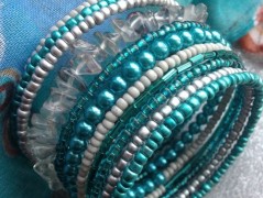 Čtyřlístkové náušnice - S.Steel