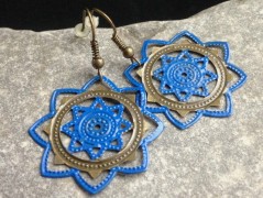 Čtyřlístkové náušnice - S.Steel