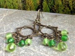 Čtyřlístkové náušnice - S.Steel