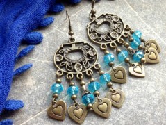 Čtyřlístkové náušnice - S.Steel