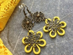 Čtyřlístkové náušnice - S.Steel