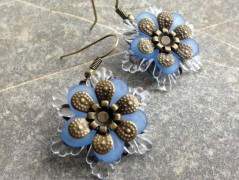 Čtyřlístkové náušnice - S.Steel