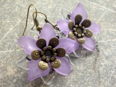 Čtyřlístkové náušnice - S.Steel