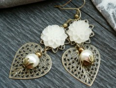 Čtyřlístkové náušnice - S.Steel