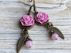 Čtyřlístkové náušnice - S.Steel