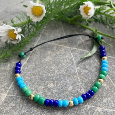 Náramek perličkový06 náramek korálky barevný 